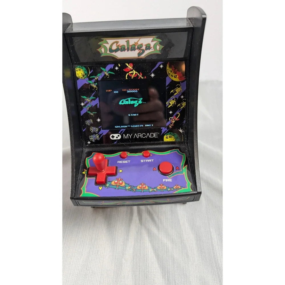 My Arcade Galaga Micro Player DGUNL-3221 Mini Retro Arcade Cabinet Black